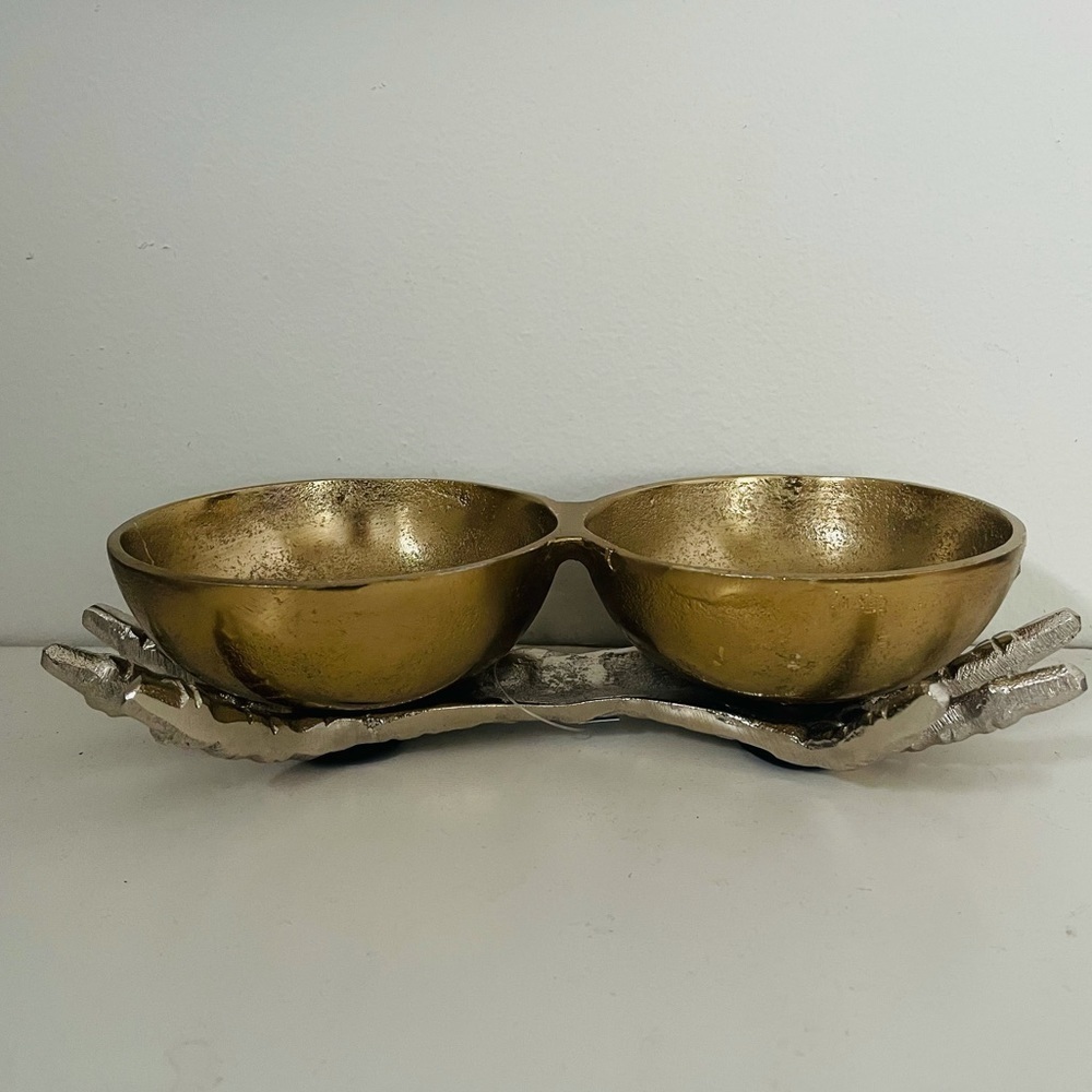 Skeleton hands candy bowl